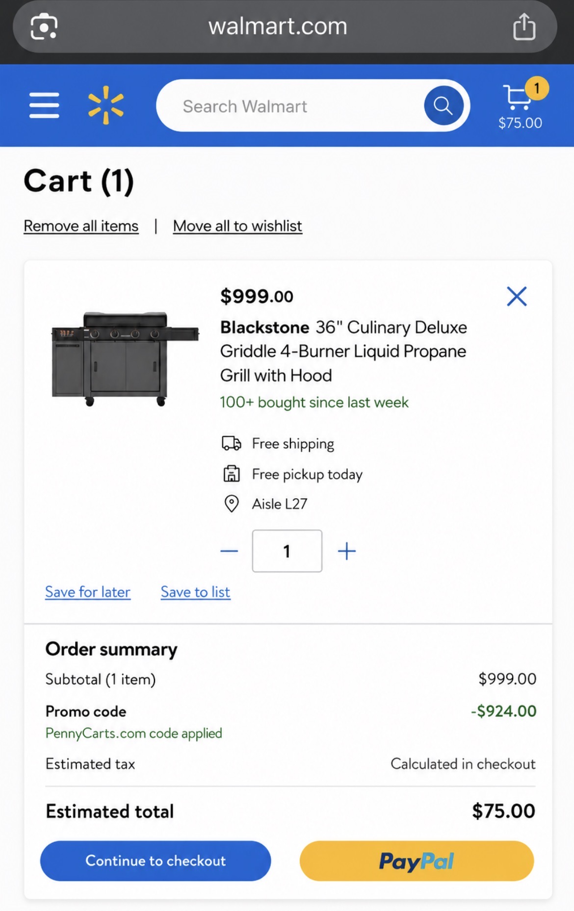 Blackstone Griddle Cart Proof